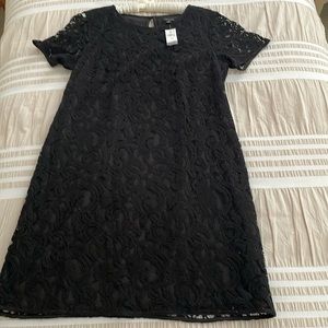 ANN TAYLOR black lace dress Size 10 Never worn tag still attached